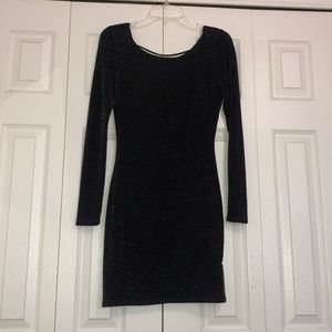 Rainbow sparkly black Dress